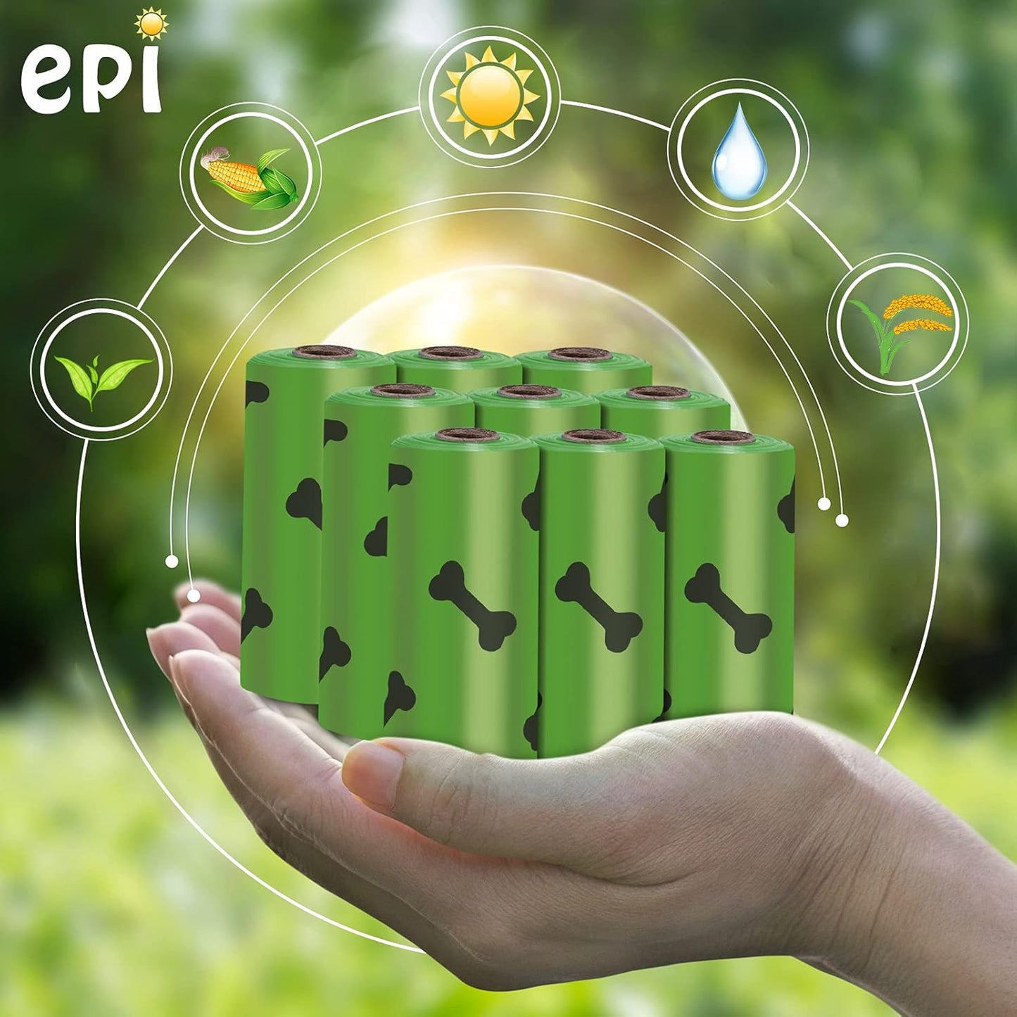 Dog Poop Bag Pet Poop Bags Dog Feces Bag -Poop Bags for Dogs - Dog Garbage Bag - Super Dog Feces Bag Leak Proof and Safe (Lavender Incense, 135 Bag)