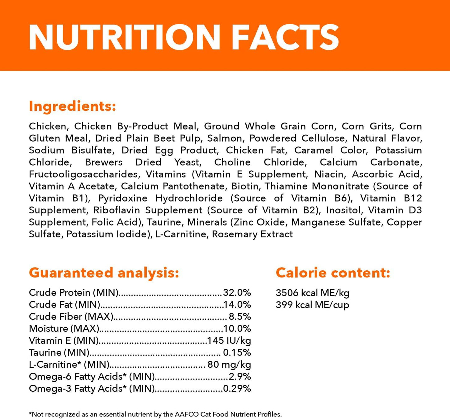 Proactive Health Adult Hairball Care Dry Cat Food with Chicken and Salmon, 3.5 Lb. Bag