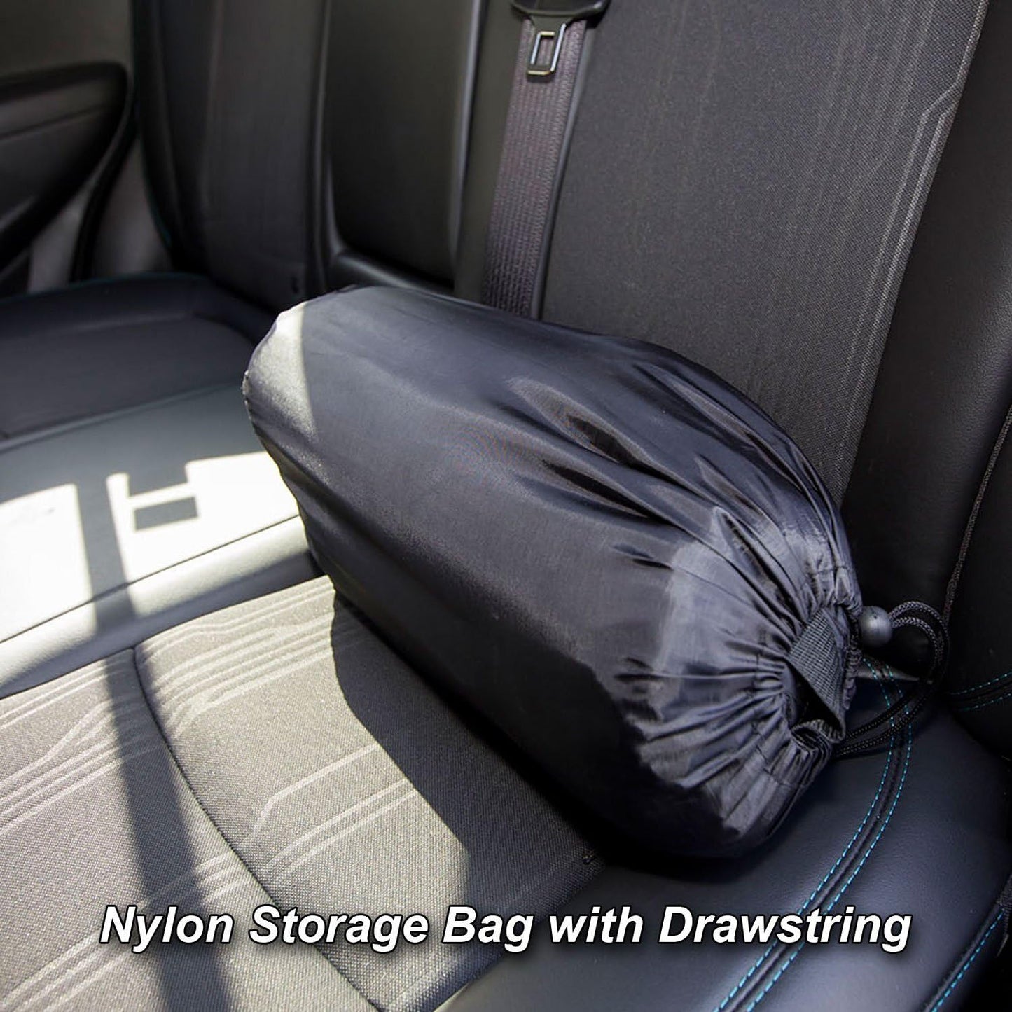 Ultimate Pet Seat Cover and Dog Hammock Features Brown Washable Fleece Mat, Mesh Window and Metal Buckles - 5-Piece Set